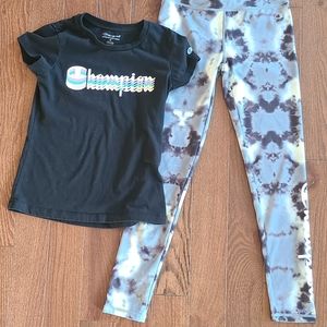 Big Girls Champion legging and top bundle